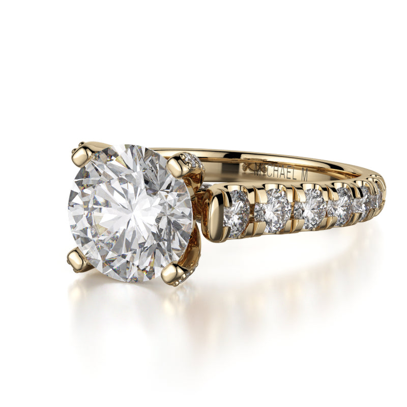 Michael M 18k Yellow Gold Europa Engagement Ring