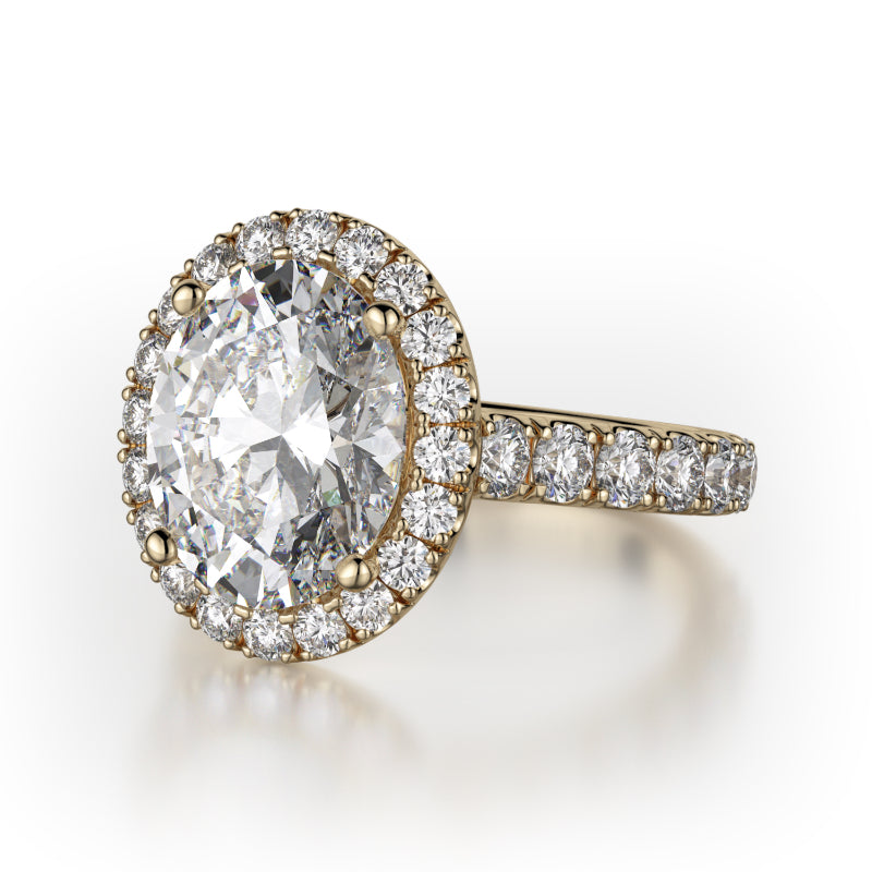 Michael M 18k Yellow Gold Europa Engagement Ring