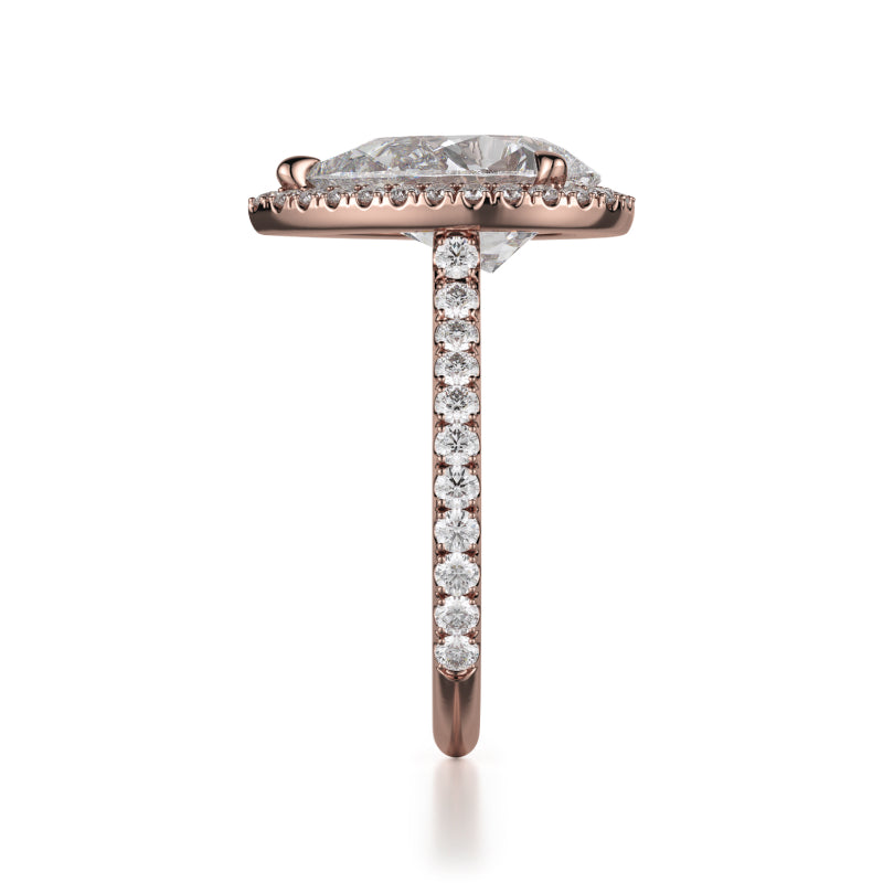Michael M 18k Rose Gold Europa Engagement Ring