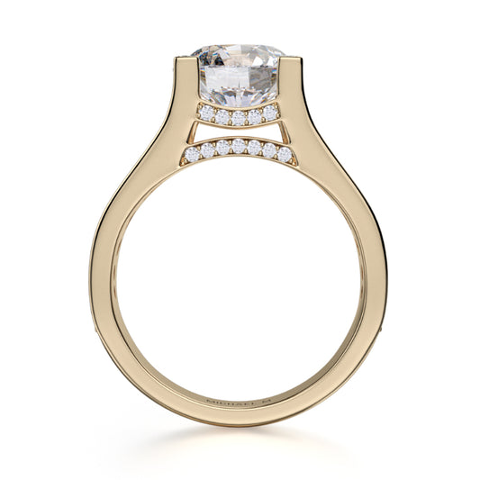 Michael M 18k Yellow Gold Strada Engagement Ring