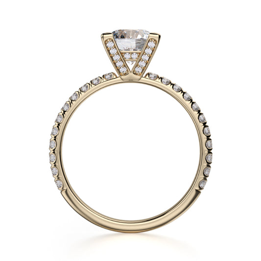 Michael M 18k Yellow Gold Europa Engagement Ring