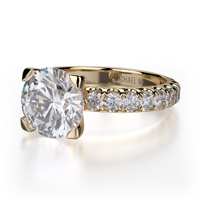 Michael M 18k Yellow Gold Europa Engagement Ring
