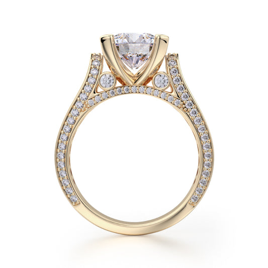 Michael M 18k Yellow Gold Stella Engagement Ring