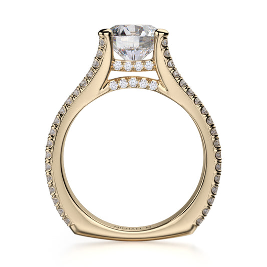 Michael M 18k Yellow Gold Europa Engagement Ring