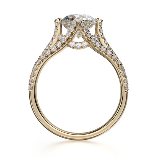 Michael M 18k Yellow Gold Europa Engagement Ring