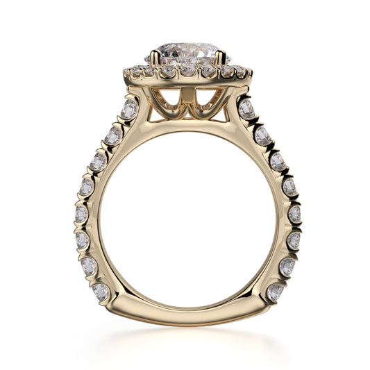 Michael M 18k Yellow Gold Europa Engagement Ring