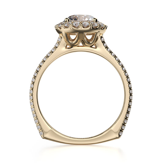 Michael M 18k Yellow Gold Europa Engagement Ring