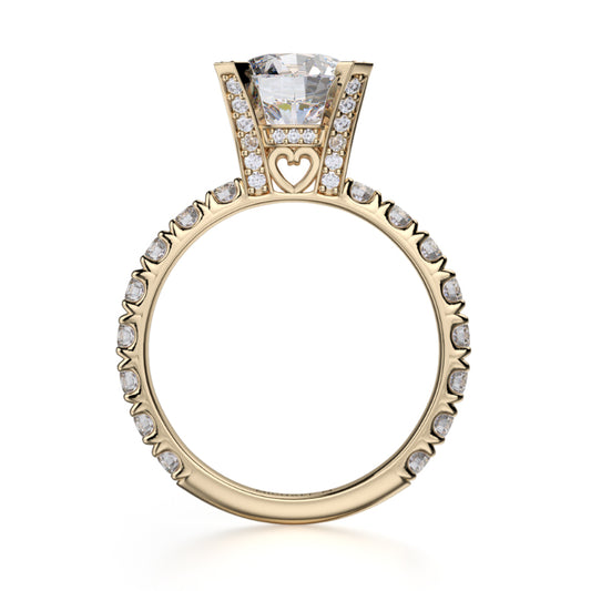 Michael M 18k Yellow Gold Europa Engagement Ring
