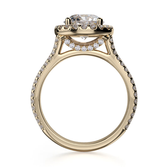 Michael M 18k Yellow Gold Europa Engagement Ring