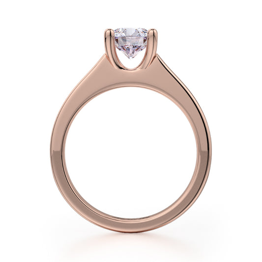 Michael M 18k Rose Gold Love Engagement Ring