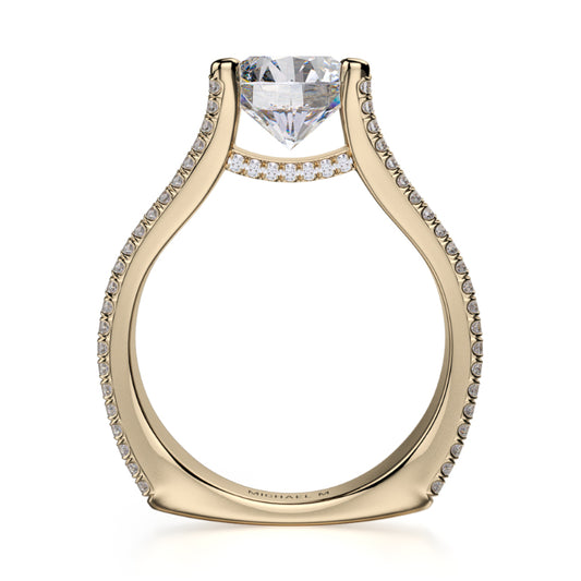 Michael M 18k Yellow Gold Strada Engagement Ring