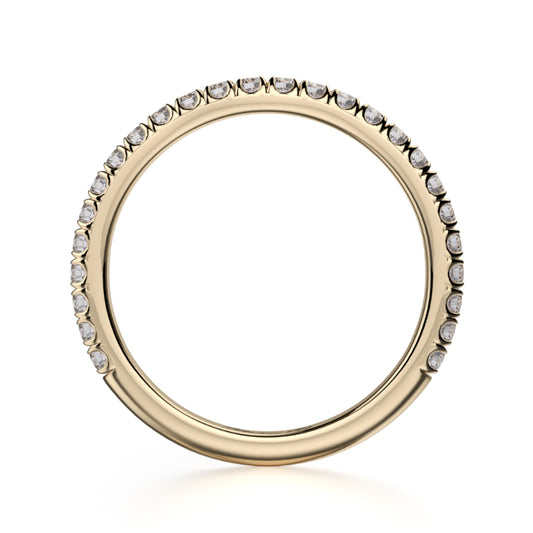 Michael M 18k Yellow Gold Diamond Wedding Band