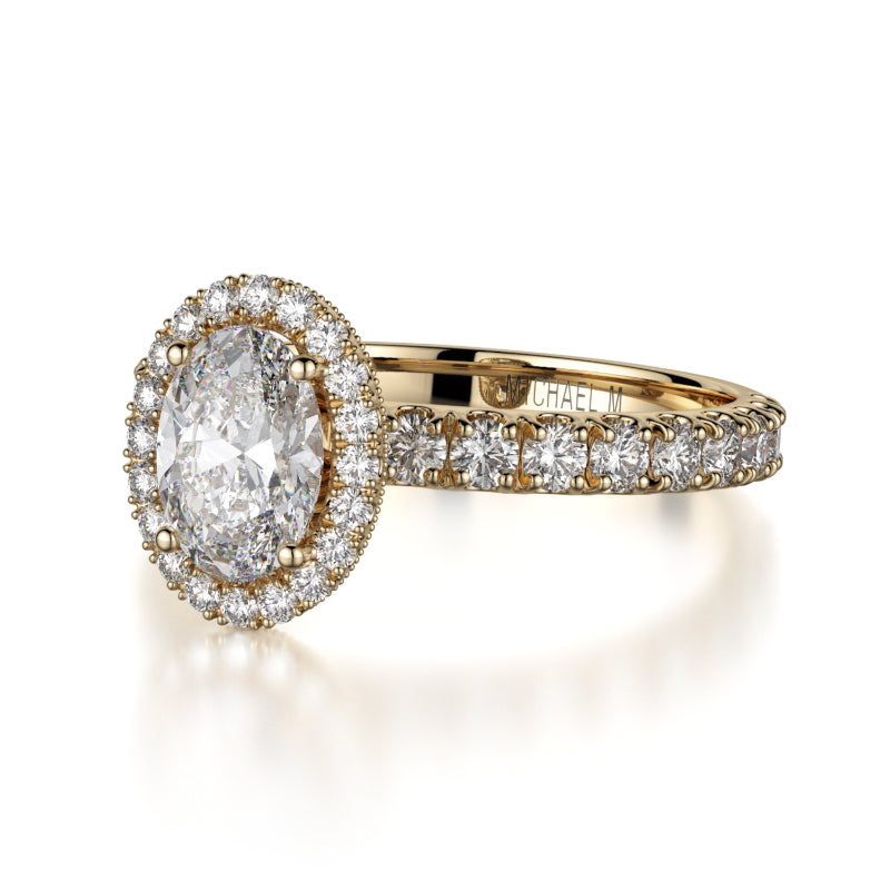 Michael M 18k Yellow Gold Europa Engagement Ring