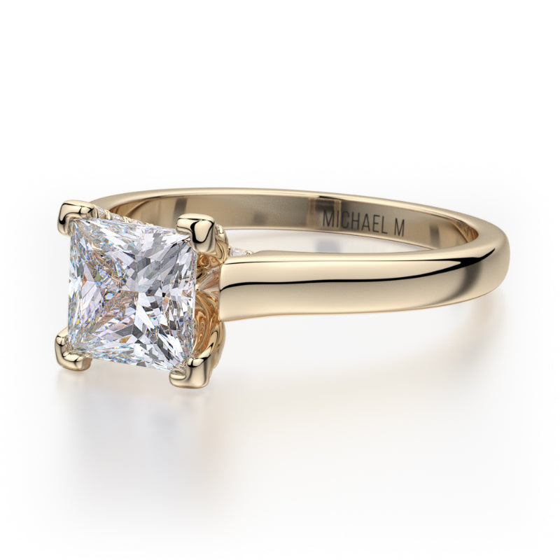 Michael M 18k Yellow Gold Europa Engagement Ring