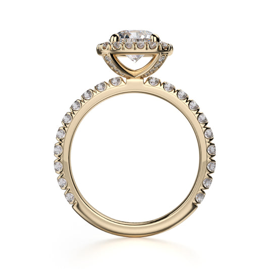 Michael M 18k Yellow Gold Europa Engagement Ring