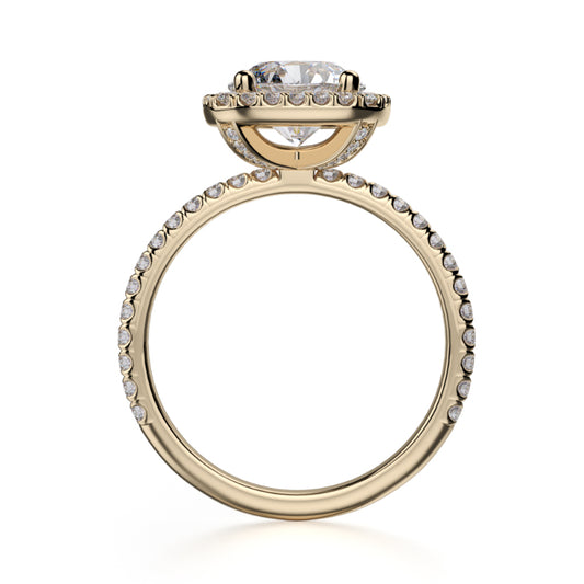 Michael M 18k Yellow Gold Europa Engagement Ring