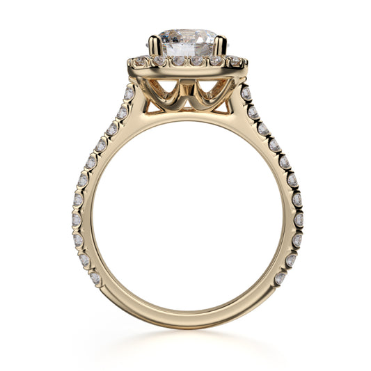 Michael M 18k Yellow Gold Europa Engagement Ring