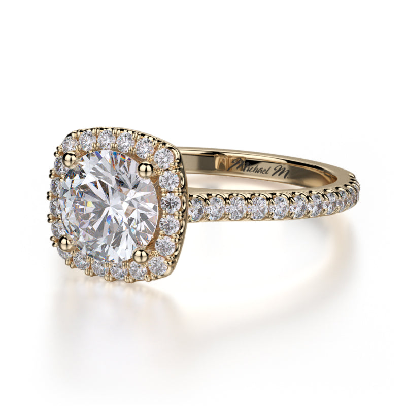 Michael M 18k Yellow Gold Europa Engagement Ring