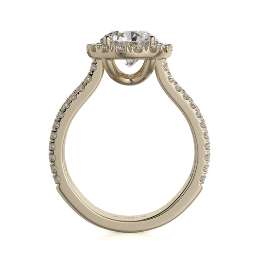 Michael M 18k Yellow Gold Europa Engagement Ring