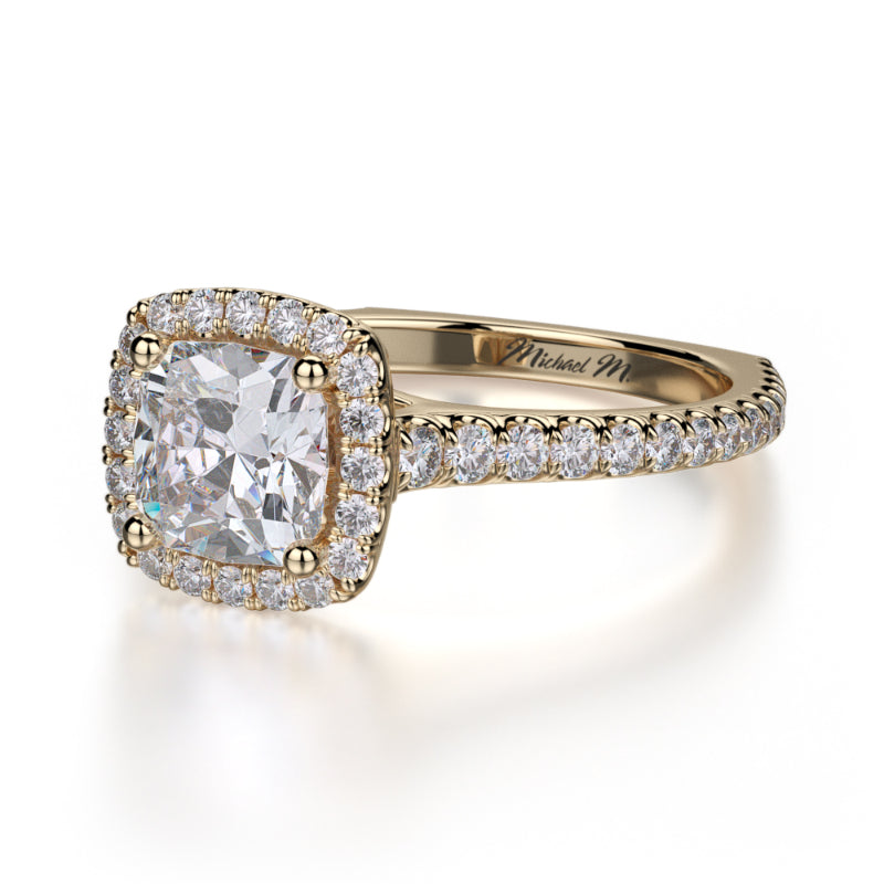 Michael M 18k Yellow Gold Europa Engagement Ring