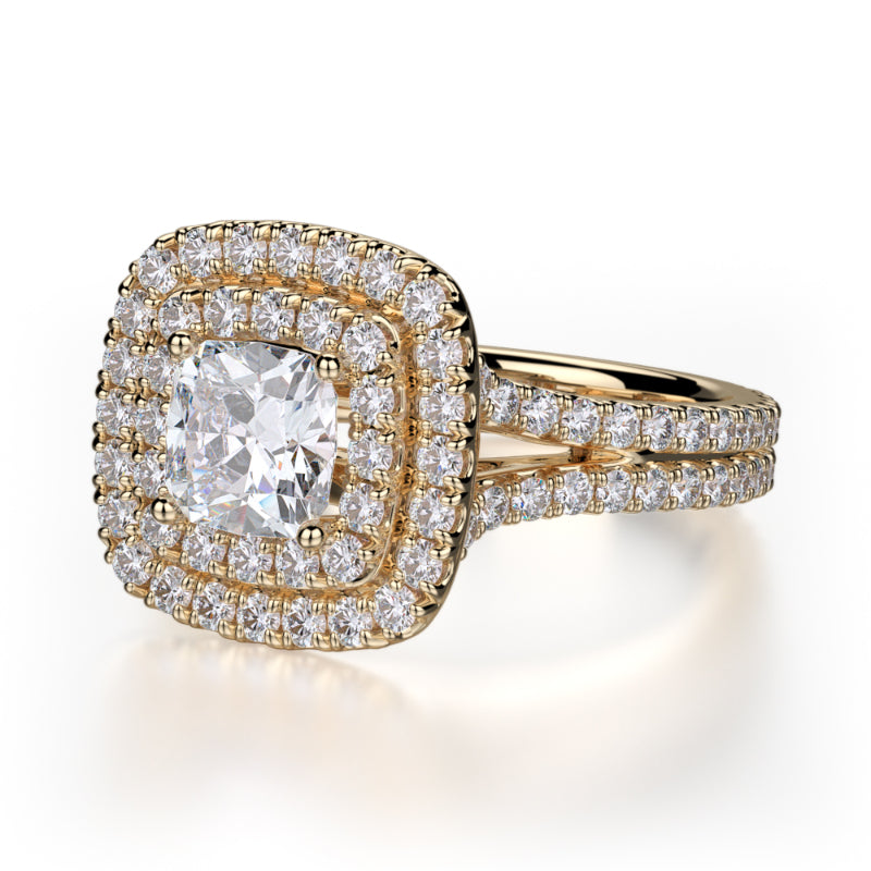 Michael M 18k Yellow Gold Europa Engagement Ring