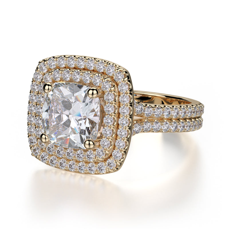 Michael M 18k Yellow Gold Europa Engagement Ring