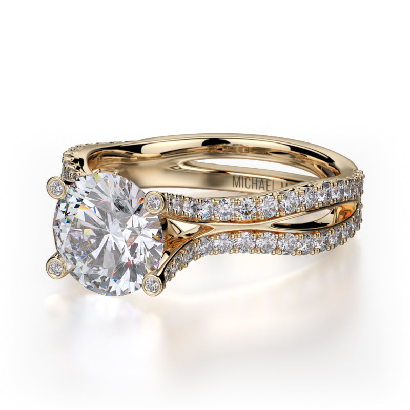 Michael M 18k Yellow Gold Monaco Engagement Ring