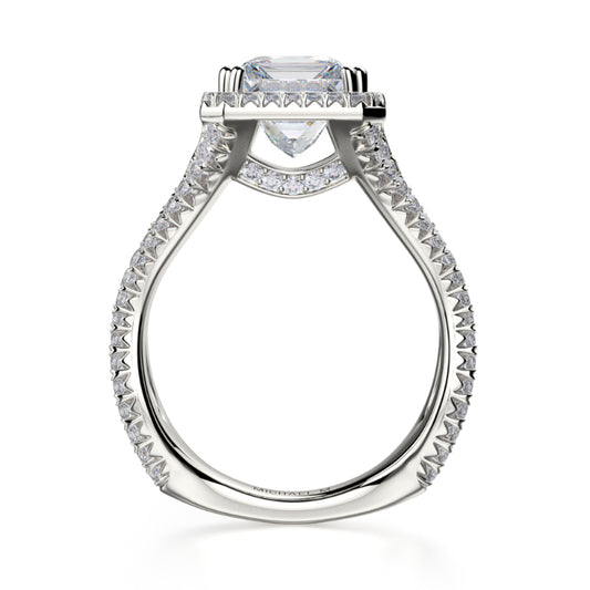 Michael M 18k White Gold Monaco Engagement Ring