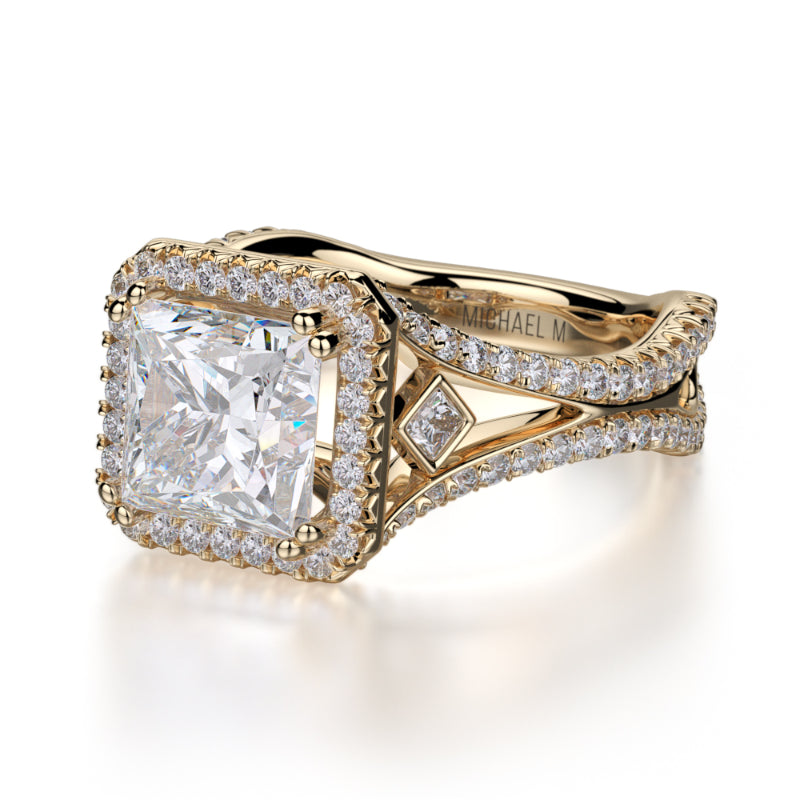 Michael M 18k Yellow Gold Monaco Engagement Ring