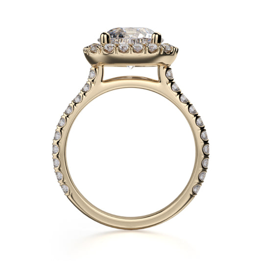 Michael M 18k Yellow Gold Europa Engagement Ring