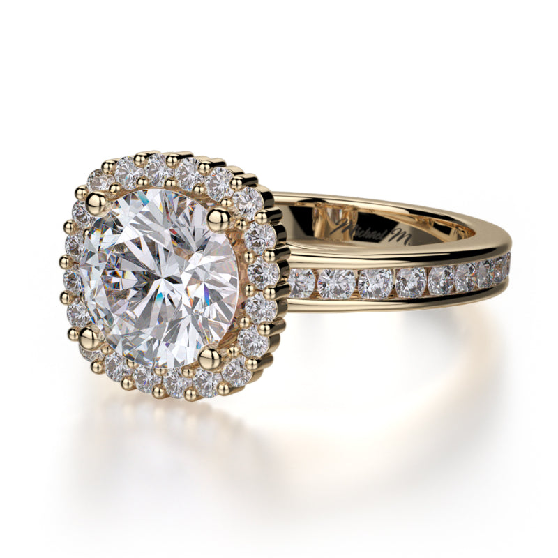 Michael M 18k Yellow Gold Strada Engagement Ring