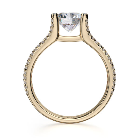Michael M 18k Yellow Gold Strada Engagement Ring