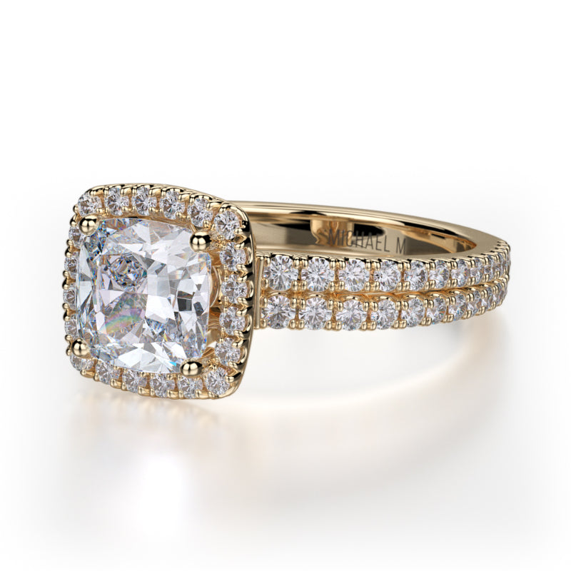 Michael M 18k Yellow Gold Europa Engagement Ring