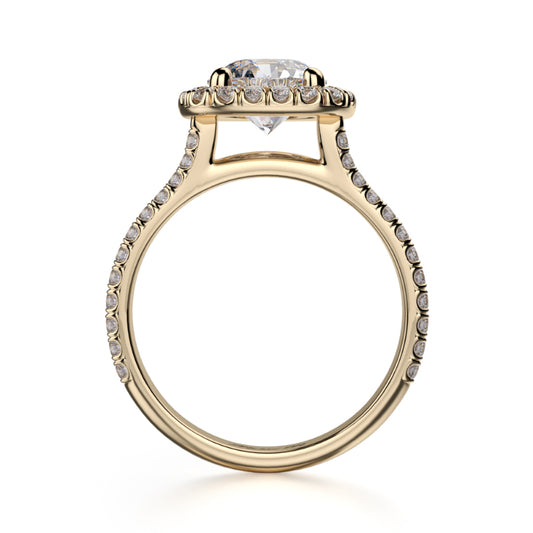 Michael M 18k Yellow Gold Europa Engagement Ring
