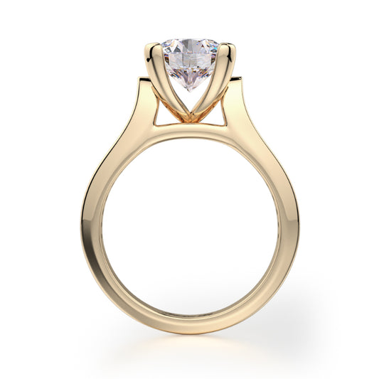 Michael M 18k Yellow Gold Strada Engagement Ring