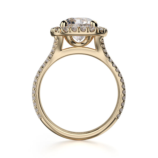 Michael M 18k Yellow Gold Europa Engagement Ring