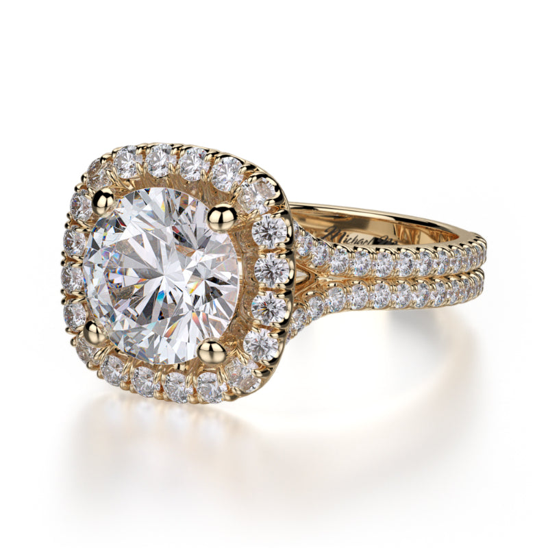 Michael M 18k Yellow Gold Europa Engagement Ring