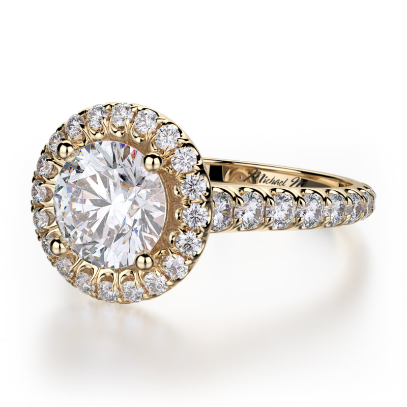 Michael M 18k Yellow Gold Europa Engagement Ring