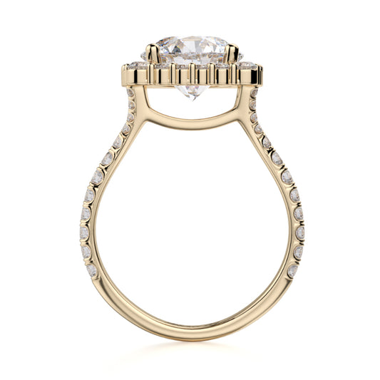Michael M 18k Yellow Gold Europa Engagement Ring