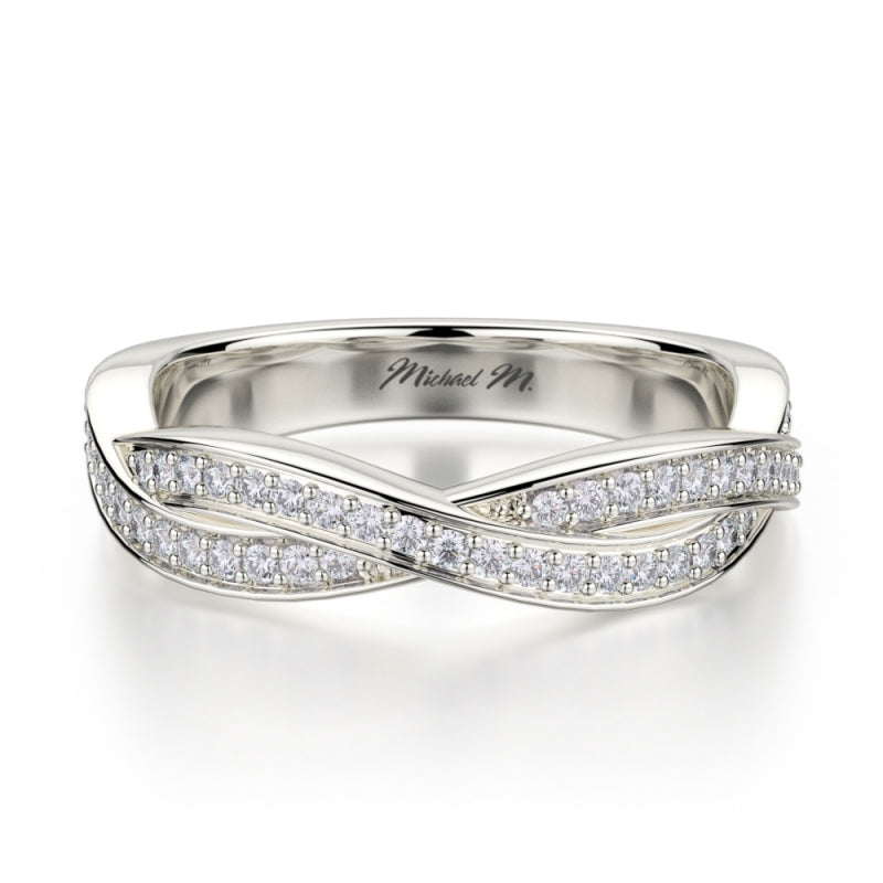 Twist Wedding Band - Twist Diamond Wedding Band - Do Amore