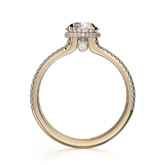 Michael M 18k Yellow Gold Europa Engagement Ring