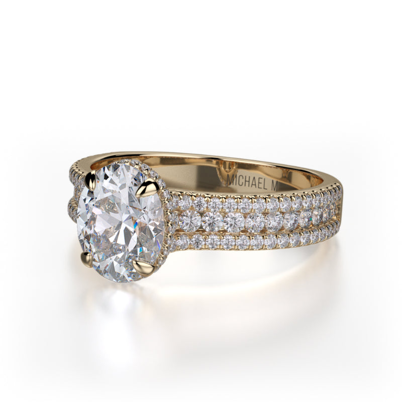 Michael M 18k Yellow Gold Europa Engagement Ring