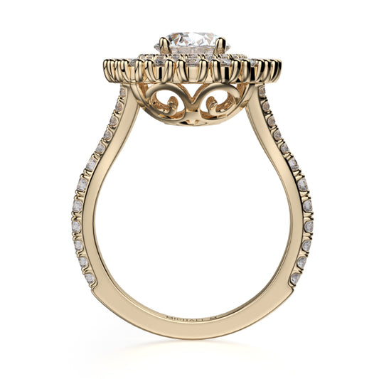 Michael M 18k Yellow Gold Europa Engagement Ring