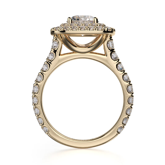 Michael M 18k Yellow Gold Loud Engagement Ring