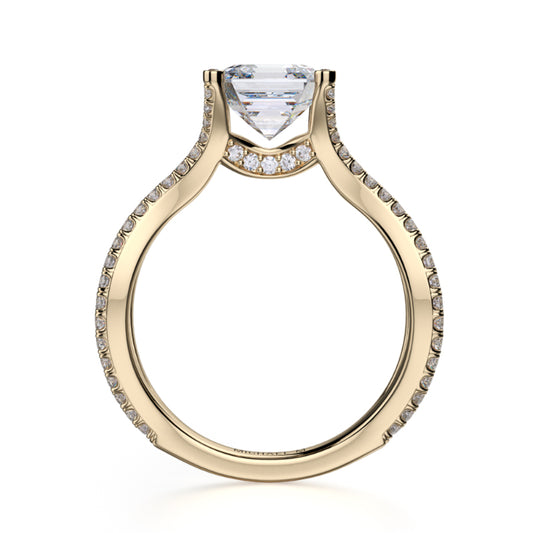 Michael M 18k Yellow Gold Defined Engagement Ring