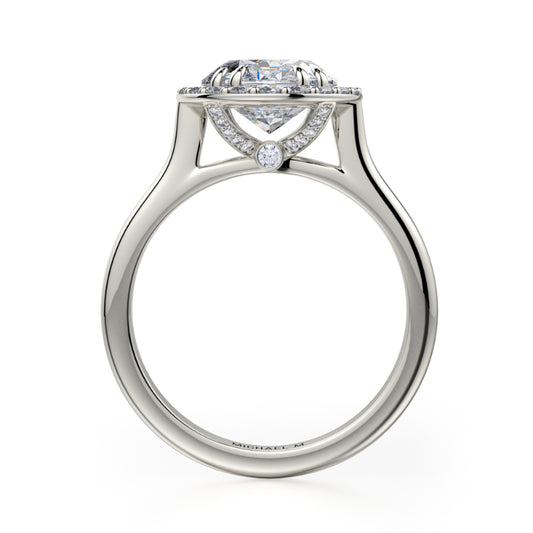 Michael M 18k White Gold Bold Engagement Ring