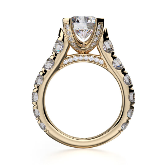 Michael M 18k Yellow Gold Stella Engagement Ring