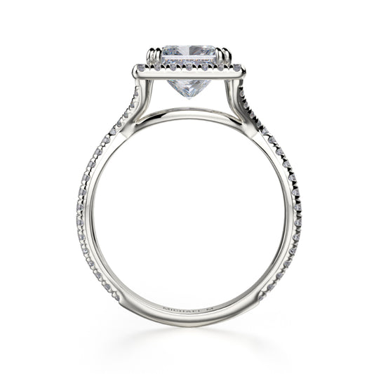 Michael M 18k White Gold Defined Engagement Ring
