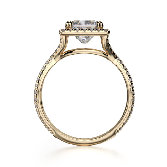Michael M 18k Yellow Gold Defined Engagement Ring