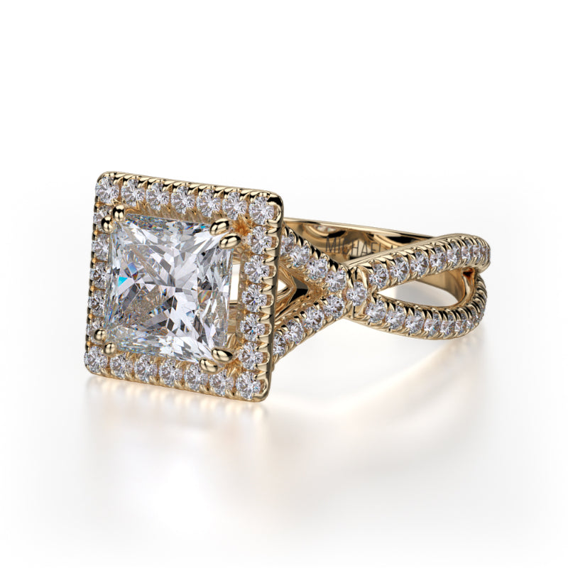 Michael M 18k Yellow Gold Defined Engagement Ring